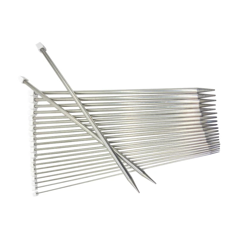 Stainless Steel Straight Knitting Needles & Crochet Hooks (2-8mm)