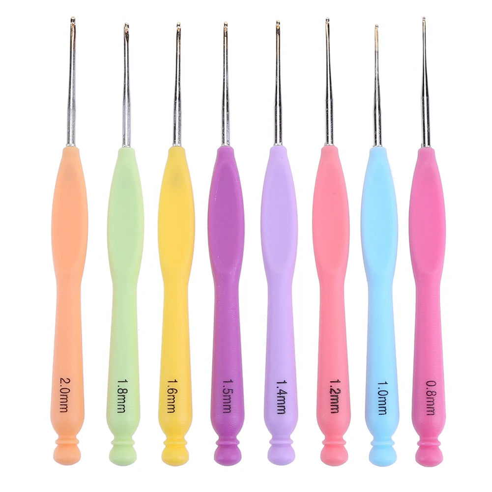Aluminum Crochet Hooks Set 2-8mm with Bag