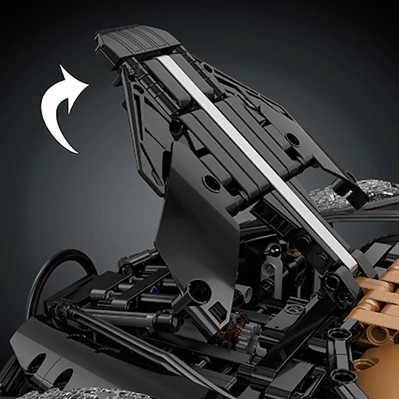 13163 Black Super Sport Racing Car Building Blocks – 4688PCS