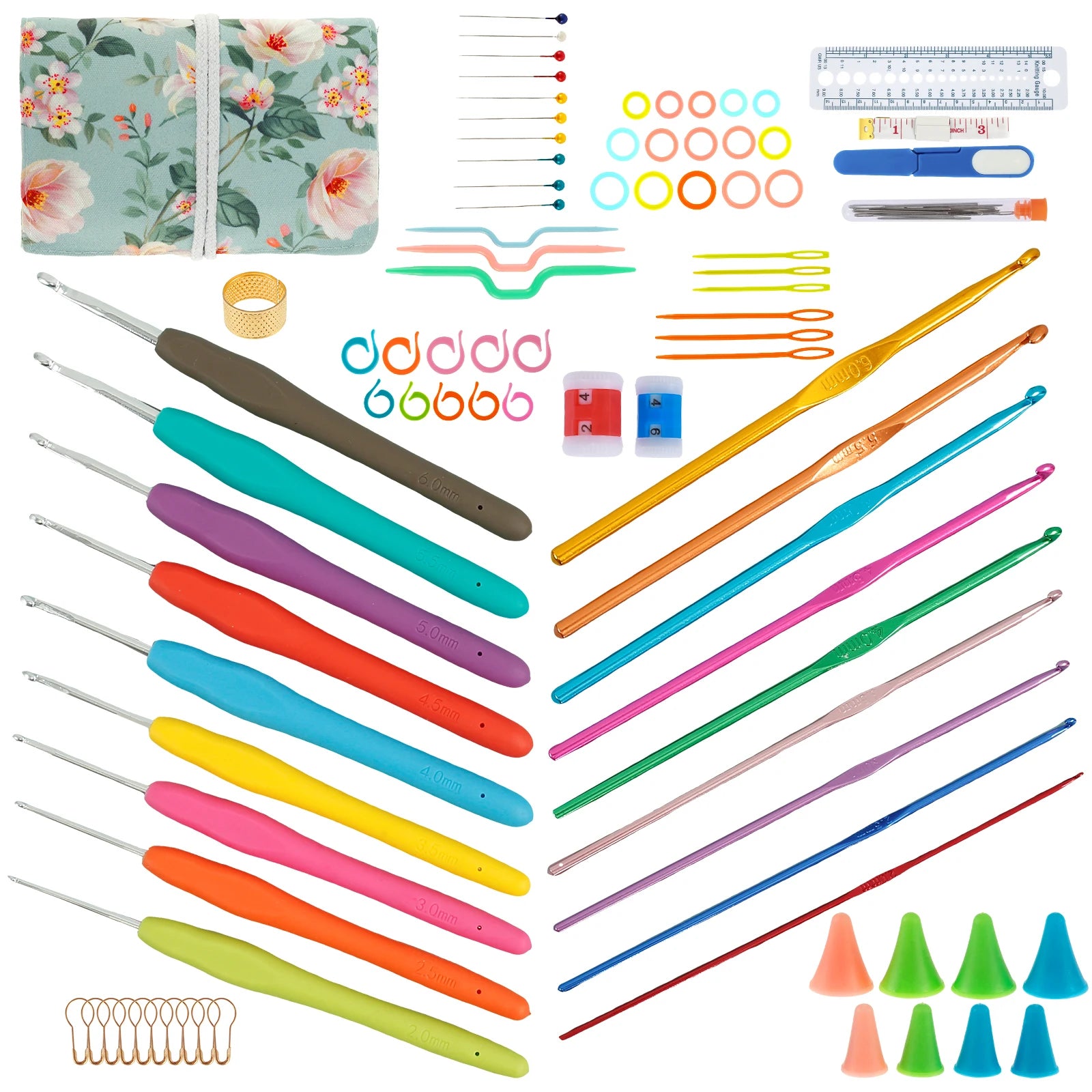 DIY Anti-Slip Crochet Hook Set (2-6mm)