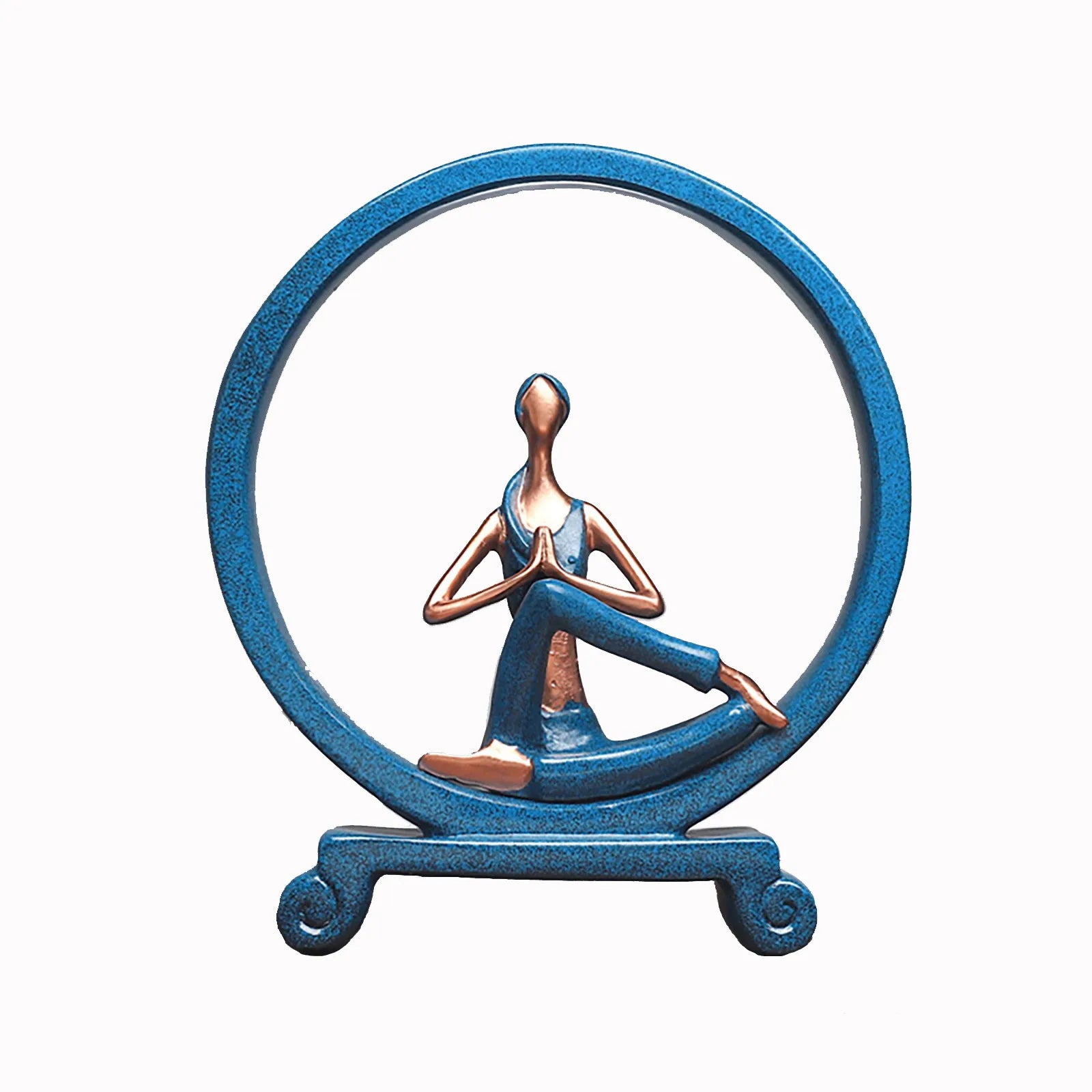 Elegant Resin Yoga Sculpture
