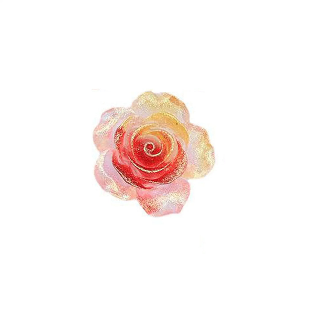 2PCS 37mm Glow-in-the-Dark Rose Rhinestone Trim