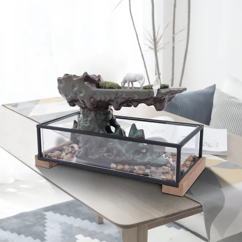 Desktop Fountain with Fish Tank
