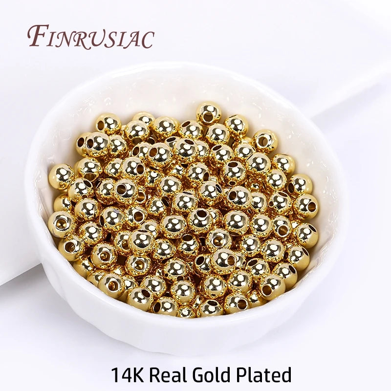 18K Gold Plated Spacer Beads Set (2mm-6mm)
