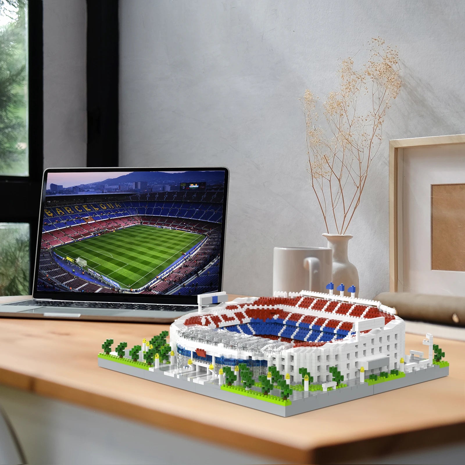 Barcelona Stadium Micro Blocks Building Set