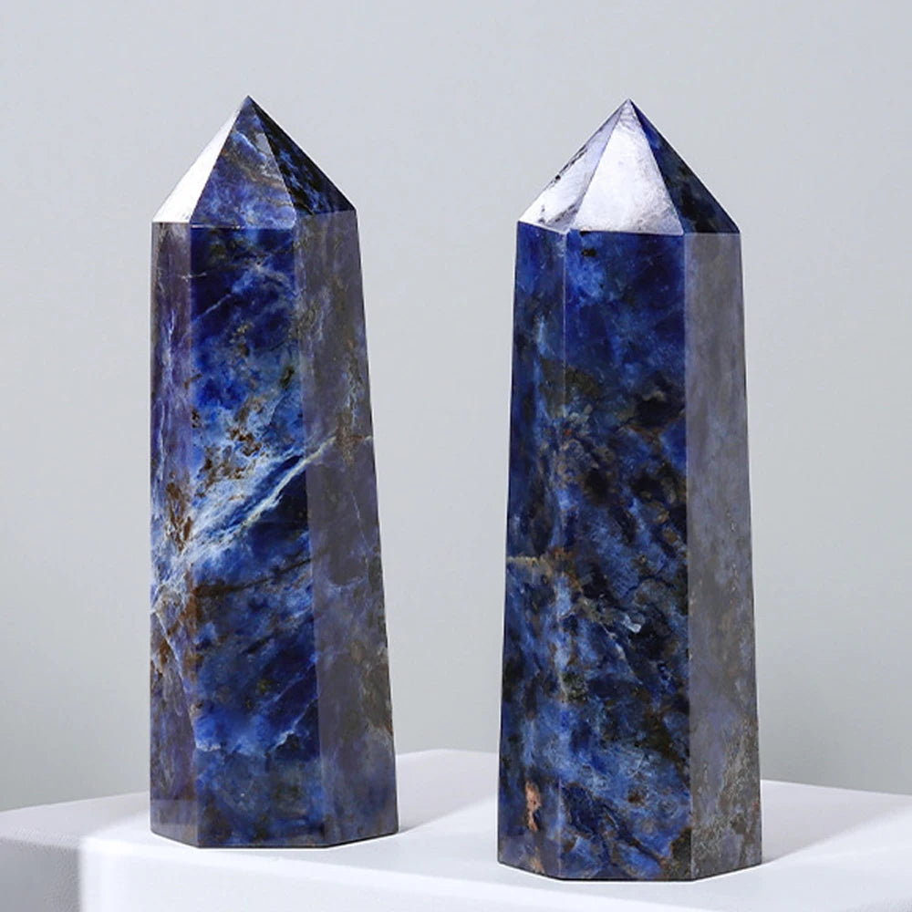 Natural Crystal Point Wand – Rose Quartz & Amethyst