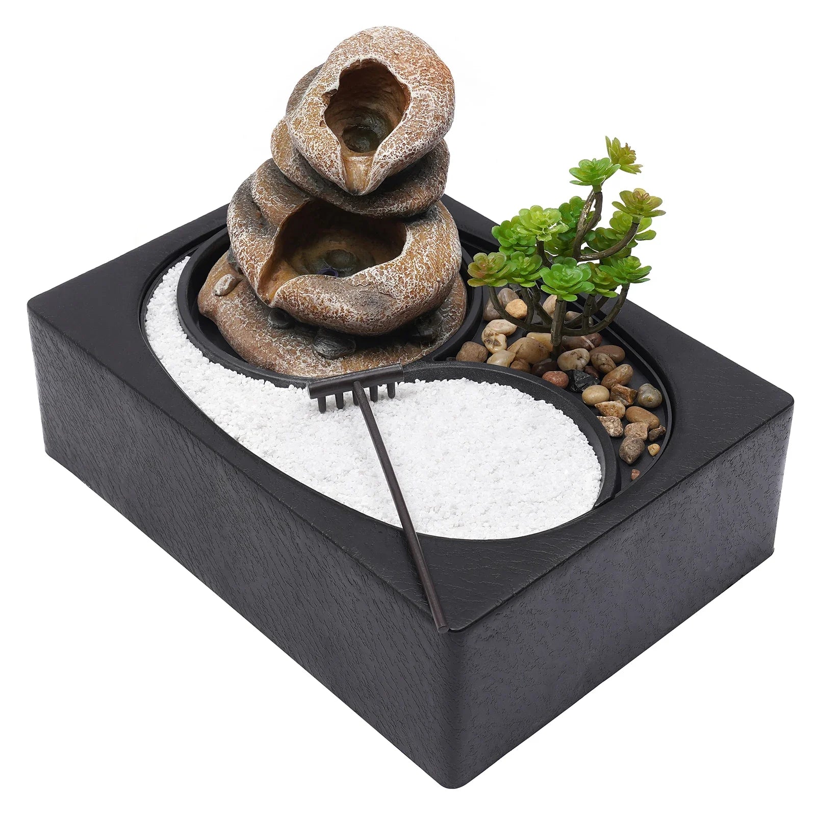 Decorative Tabletop Water Fountain with LED