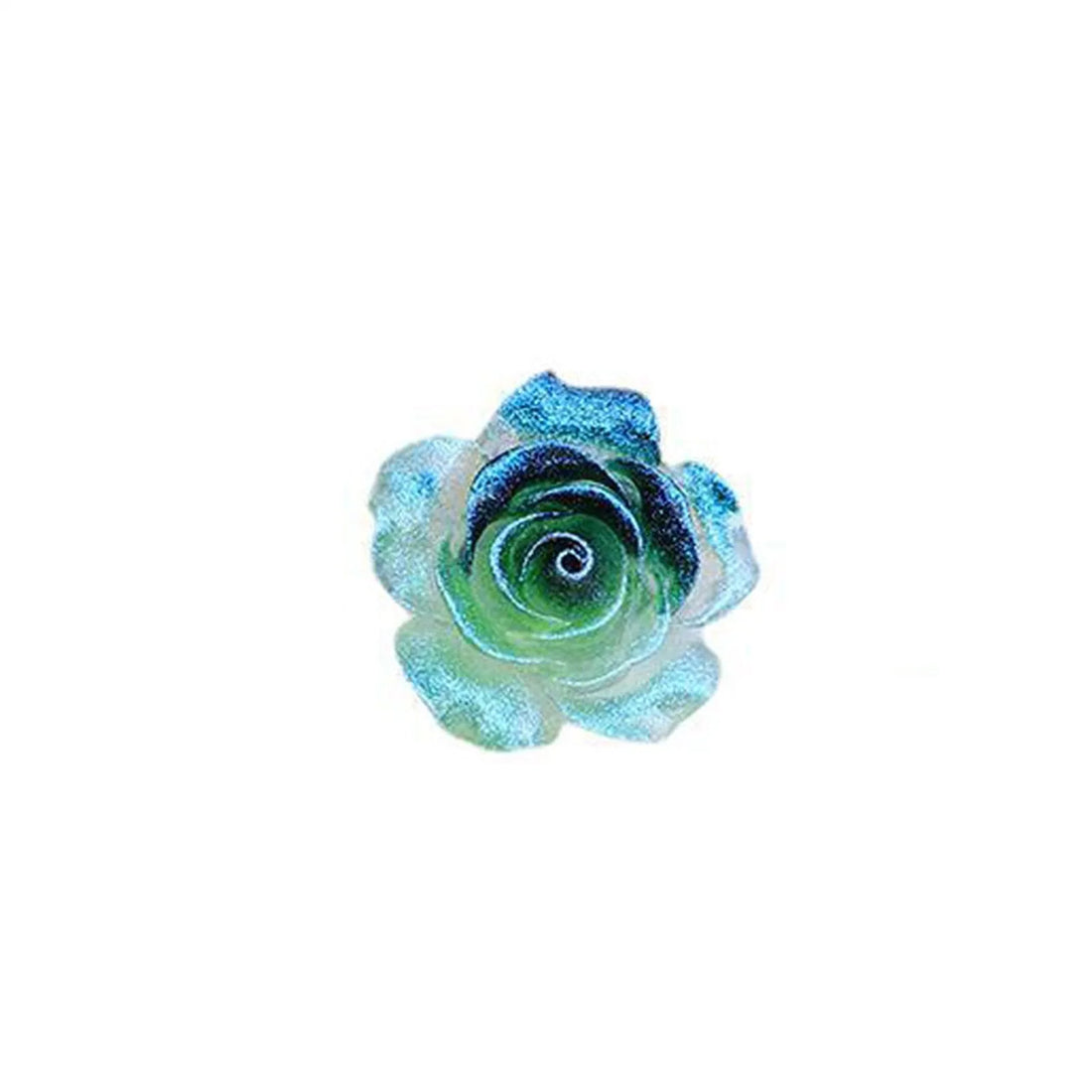 2PCS 37mm Glow-in-the-Dark Rose Rhinestone Trim