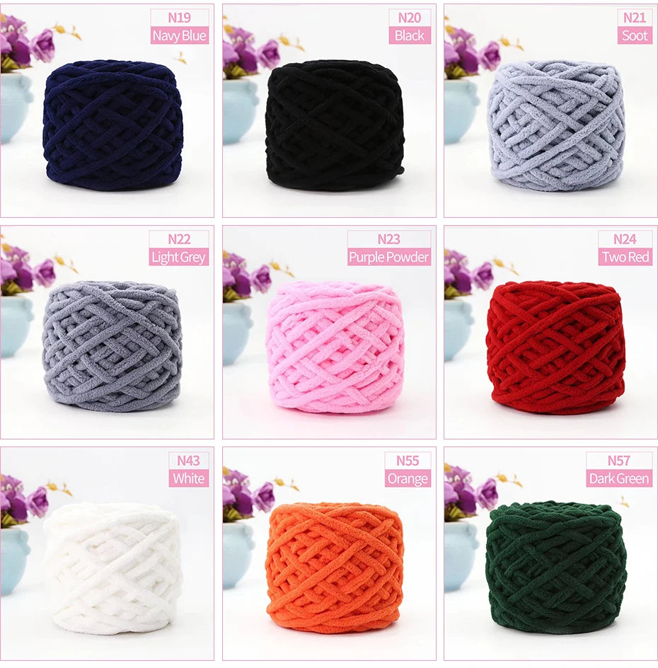 QJH Chunky Thick Polyester Jumbo Yarn Ball 100g