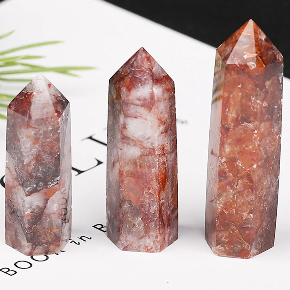 Natural Crystal Point Wand – Rose Quartz & Amethyst