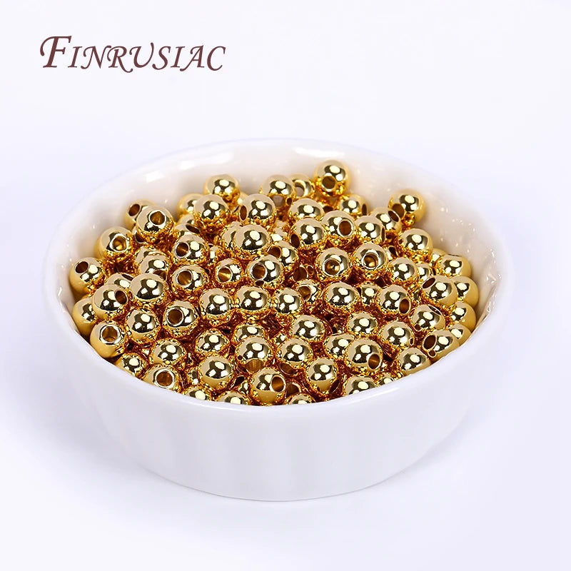 18K Gold Plated Spacer Beads Set (2mm-6mm)