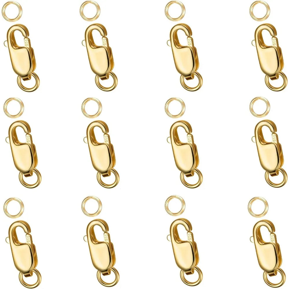 18K Gold Lobster Claw Clasp with Jump Rings