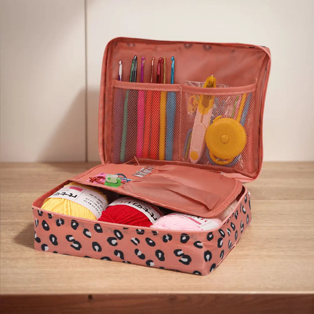 Beginner Crochet Kit with Yarns & Hooks