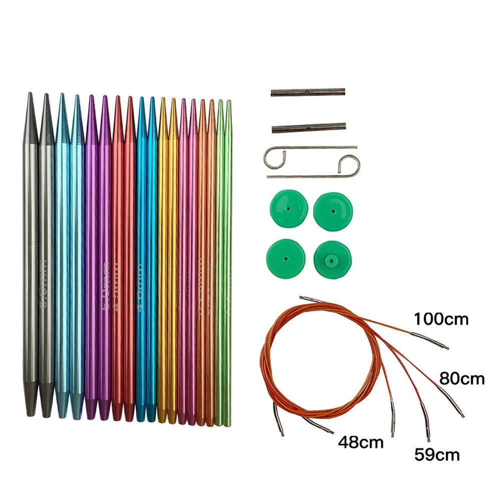 Circular Knitting Needles Kit with Disassembly Ring