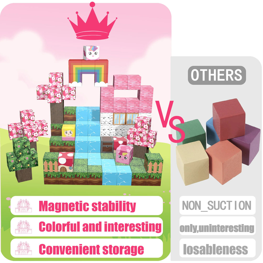 Sakura River House Magnetic Building Blocks