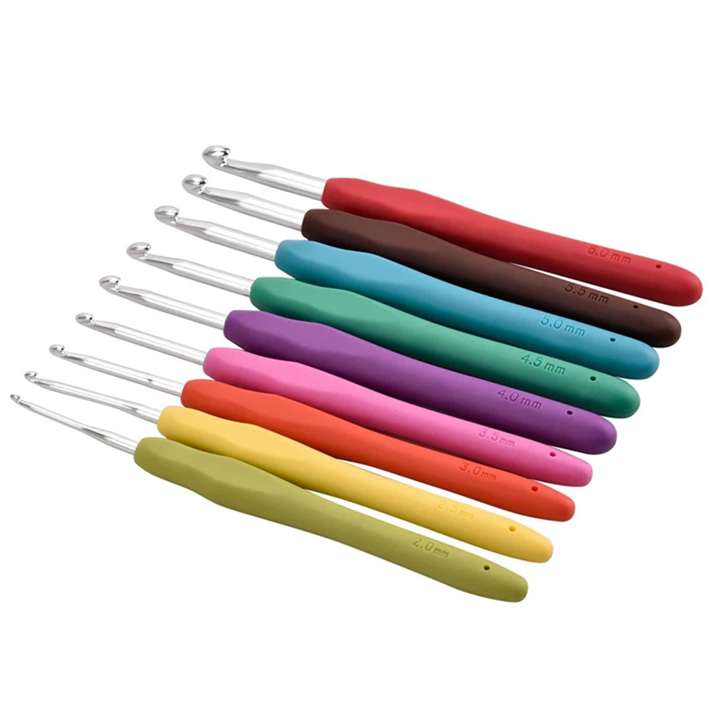 Aluminum Crochet Hooks Set 2-8mm with Bag