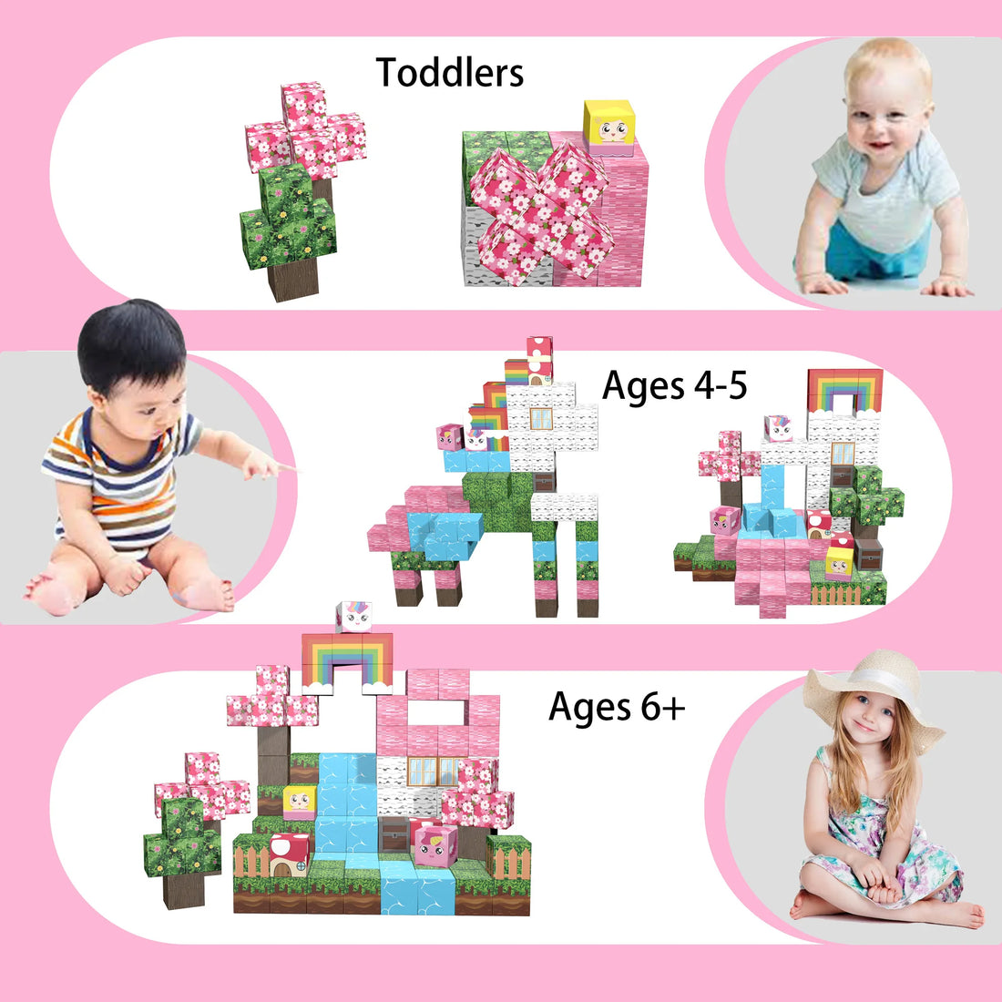 Sakura River House Magnetic Building Blocks