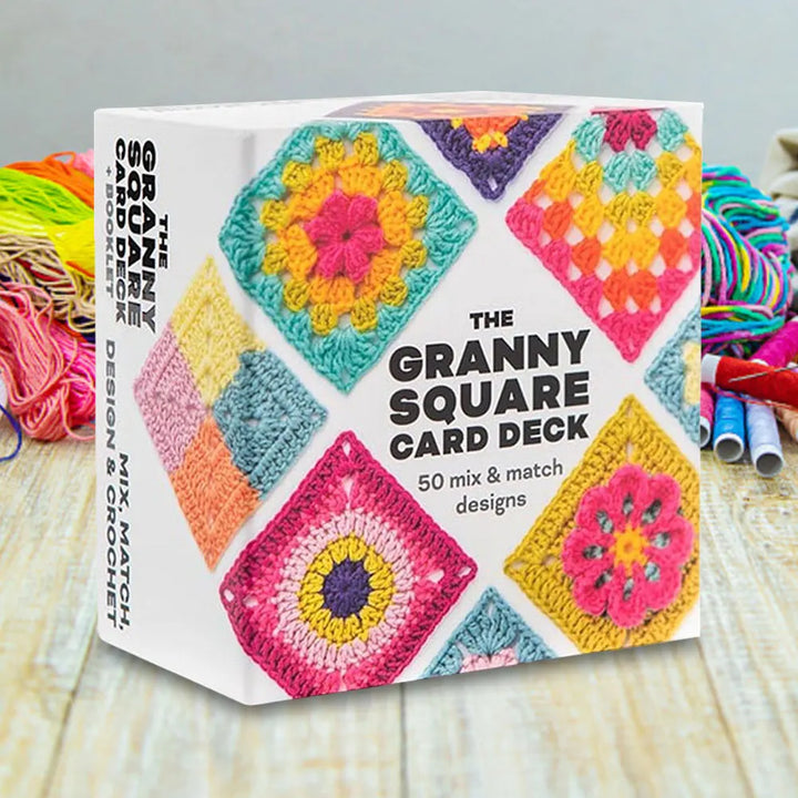 Granny Square Crochet Card Deck – 50 Mix & Match Patterns