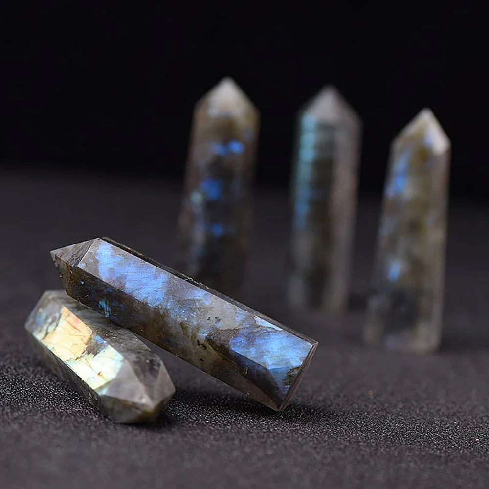 Natural Crystal Point Wand – Rose Quartz & Amethyst