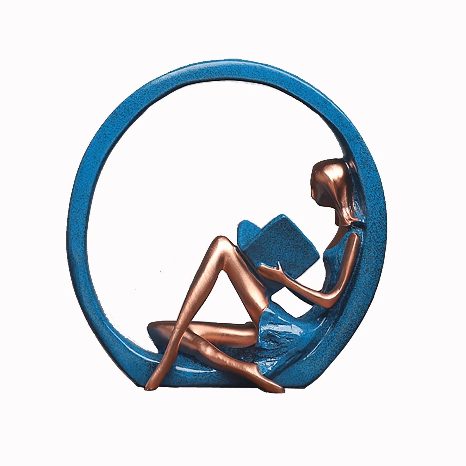 Elegant Resin Yoga Sculpture