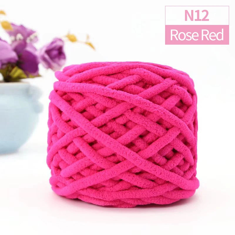 QJH Chunky Thick Polyester Jumbo Yarn Ball 100g