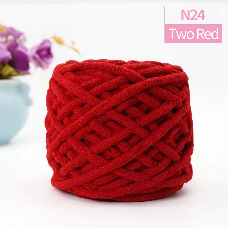 QJH Chunky Thick Polyester Jumbo Yarn Ball 100g