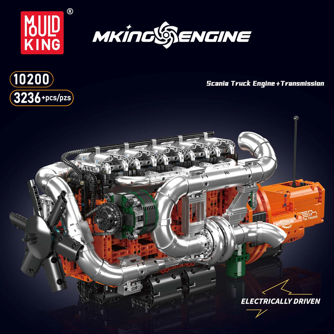 Mould King 10200 Motorized Scania Truck Building Set
