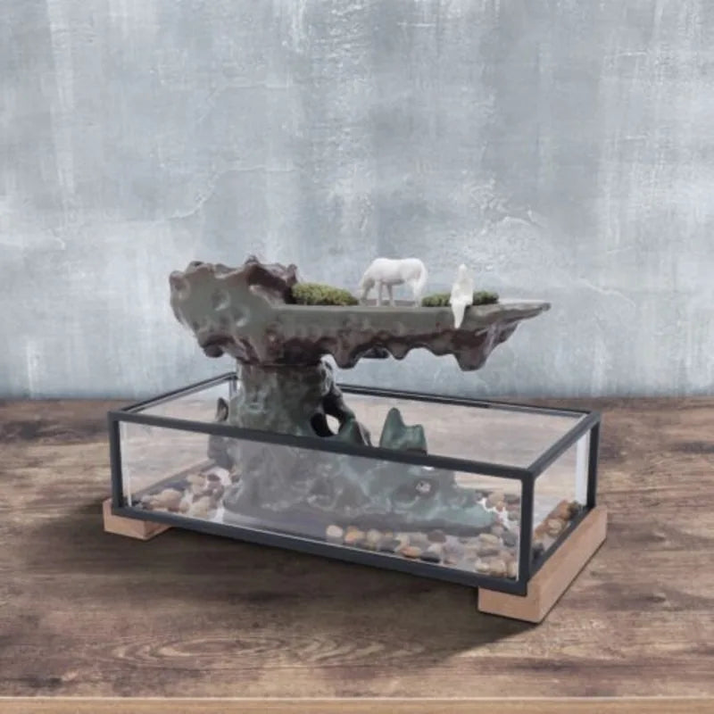 Desktop Fountain with Fish Tank