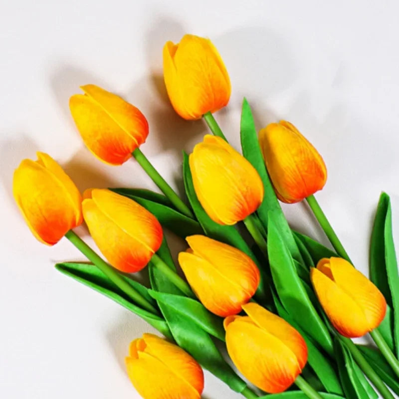 Real Touch Artificial Tulips – 1/3/5PCS Bouquet for Home & Wedding Decor
