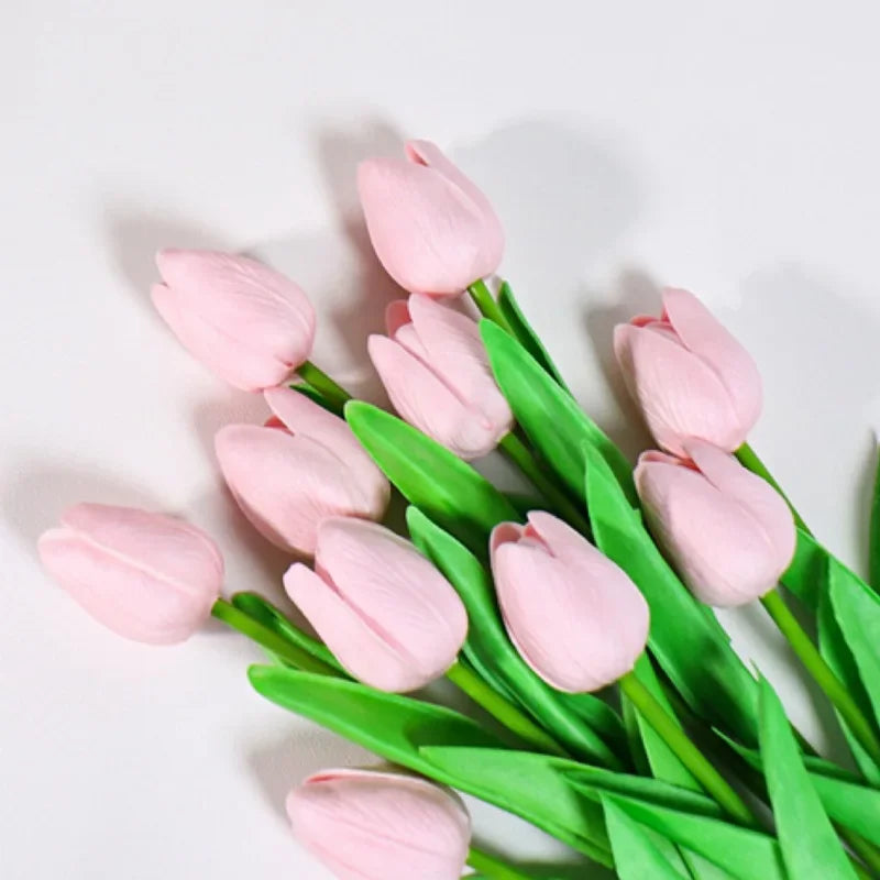 Real Touch Artificial Tulips – 1/3/5PCS Bouquet for Home & Wedding Decor