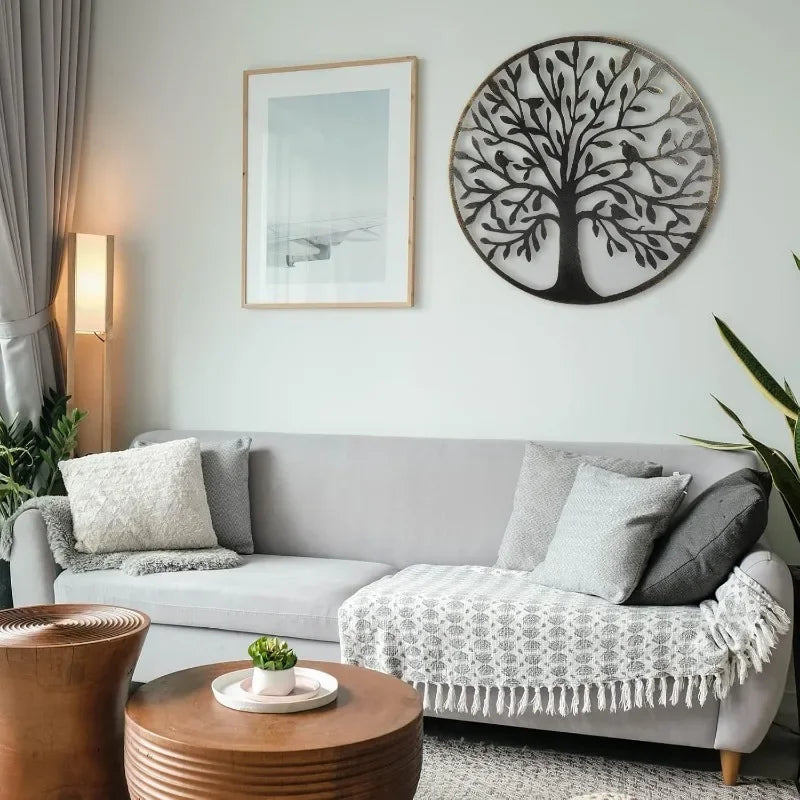 20-Inch Metal Tree of Life Wall Art