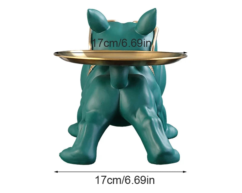 Bulldog Resin Statue Storage Box