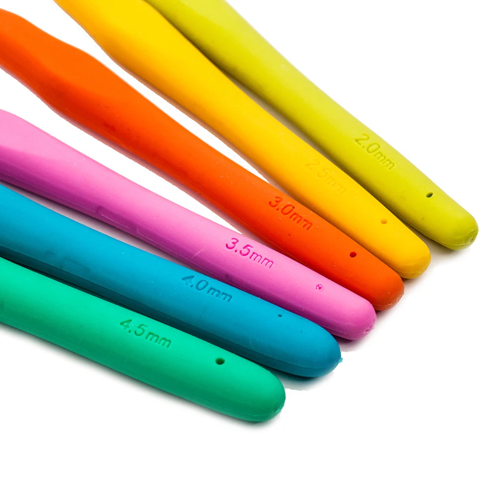 Aluminum Crochet Hooks Set 2-8mm with Bag