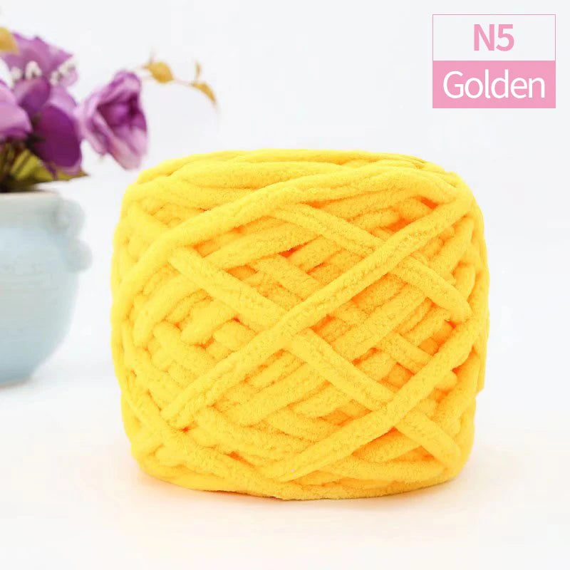 QJH Chunky Thick Polyester Jumbo Yarn Ball 100g