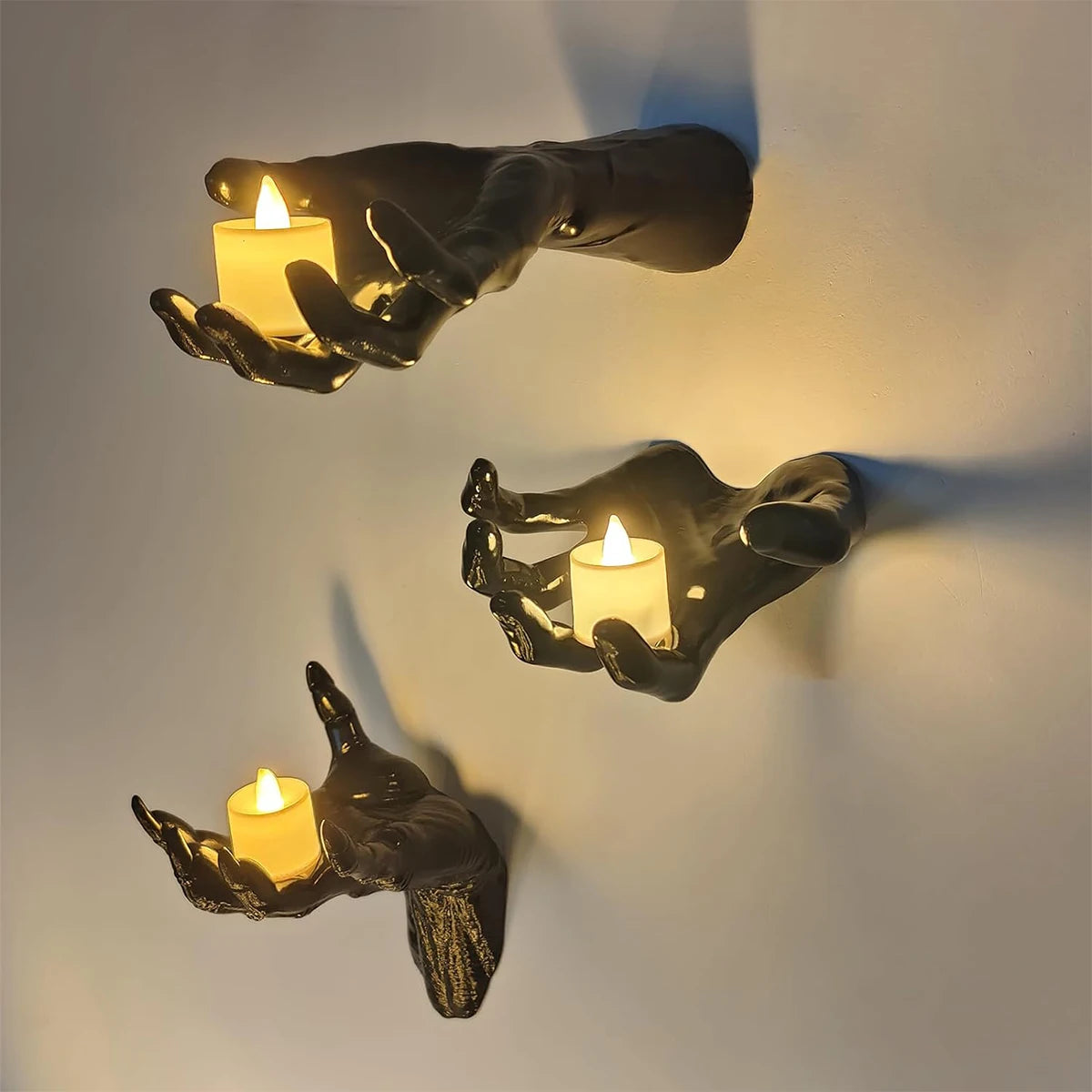 3-Pack Halloween Devil Hand Candle Holders