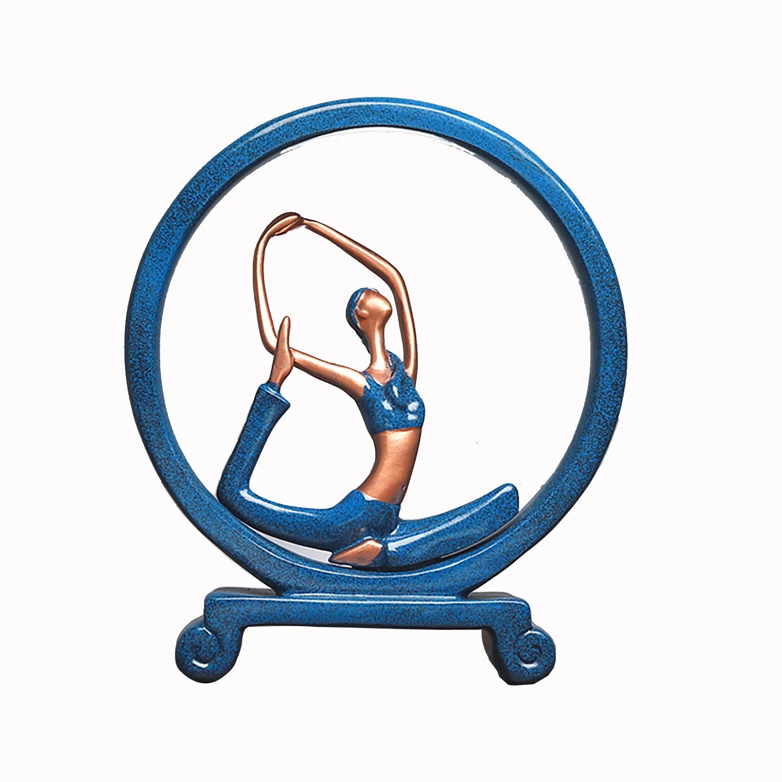 Elegant Resin Yoga Sculpture