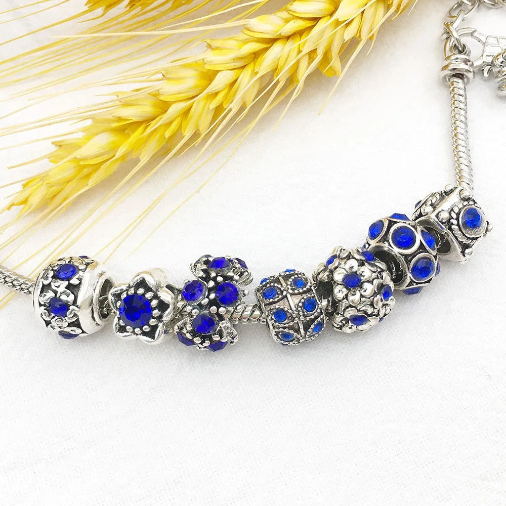 80PCS Large Hole Purple Resin Beads Set