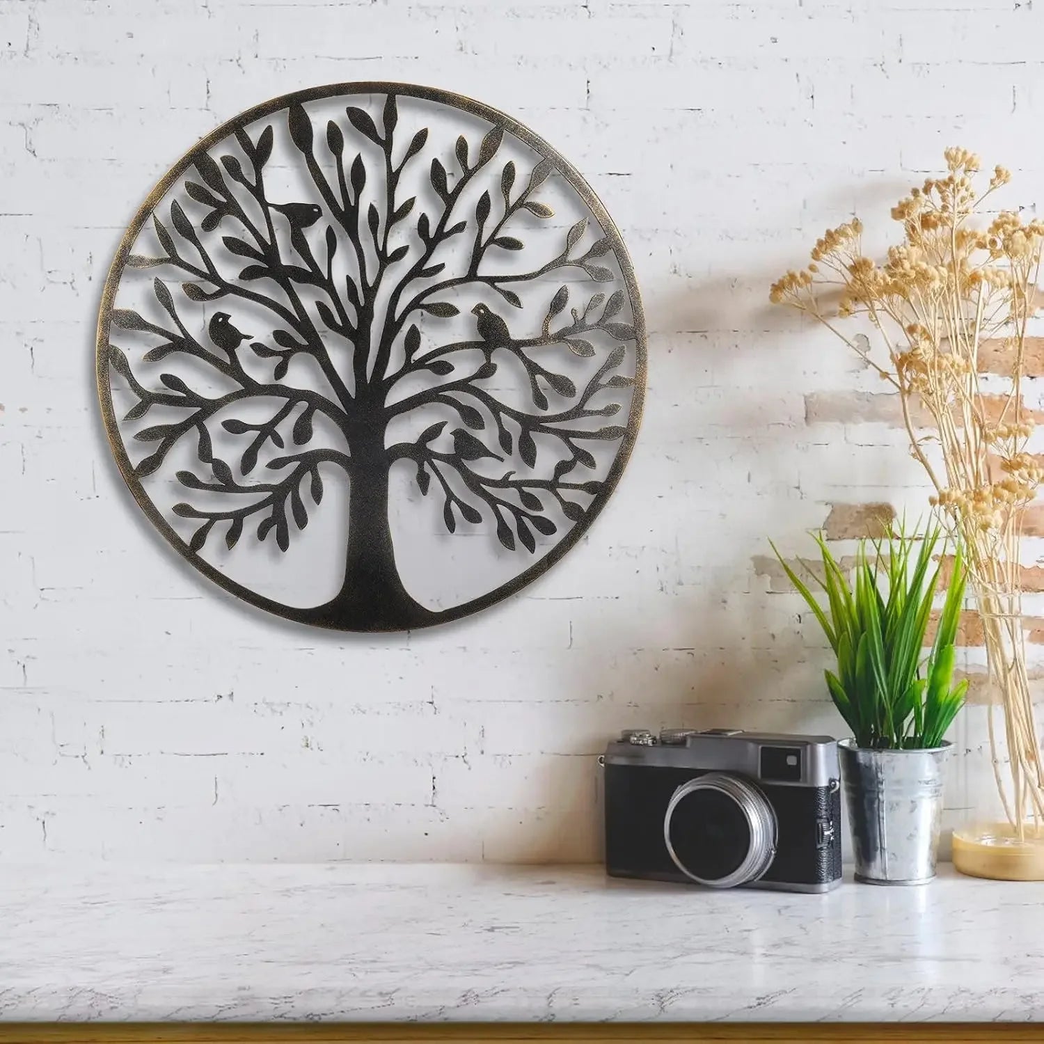 20-Inch Metal Tree of Life Wall Art