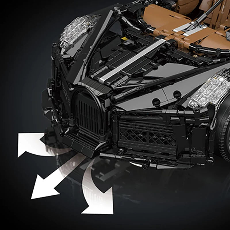 13163 Black Super Sport Racing Car Building Blocks – 4688PCS