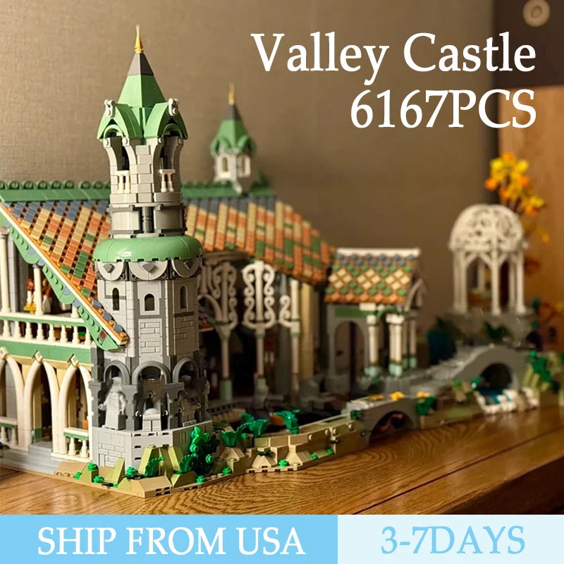 6167PCS Valley Castle Building Block Set