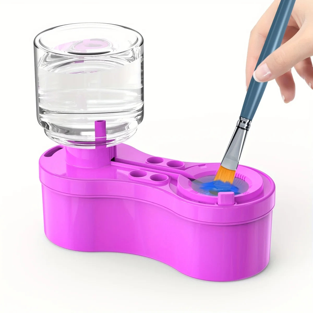 Automatic Paint Brush Cleaner with Drain Button