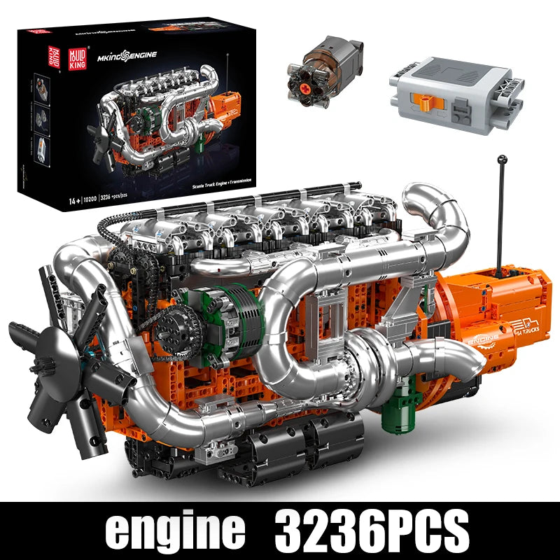 Mould King 10200 Motorized Scania Truck Building Set