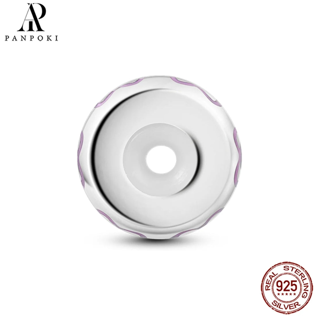 PANPOKI S925 Sterling Silver Silicone Spacer Beads