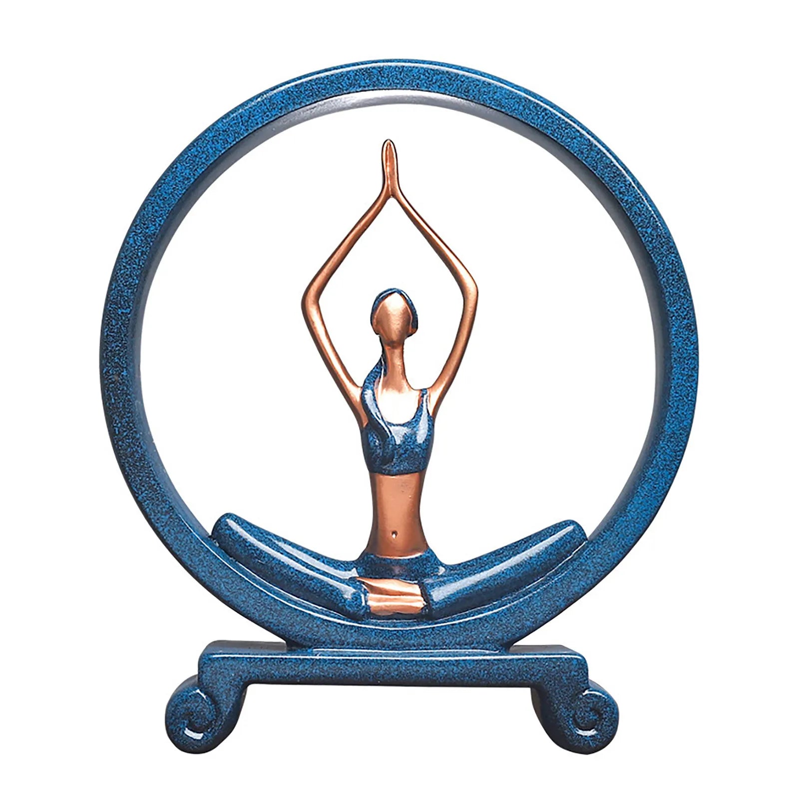 Elegant Resin Yoga Sculpture