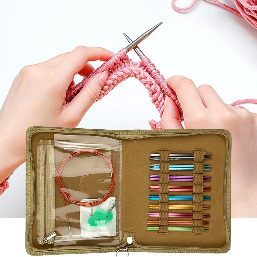 Circular Knitting Needles Kit with Disassembly Ring