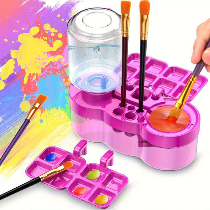 Automatic Paint Brush Cleaner with Drain Button