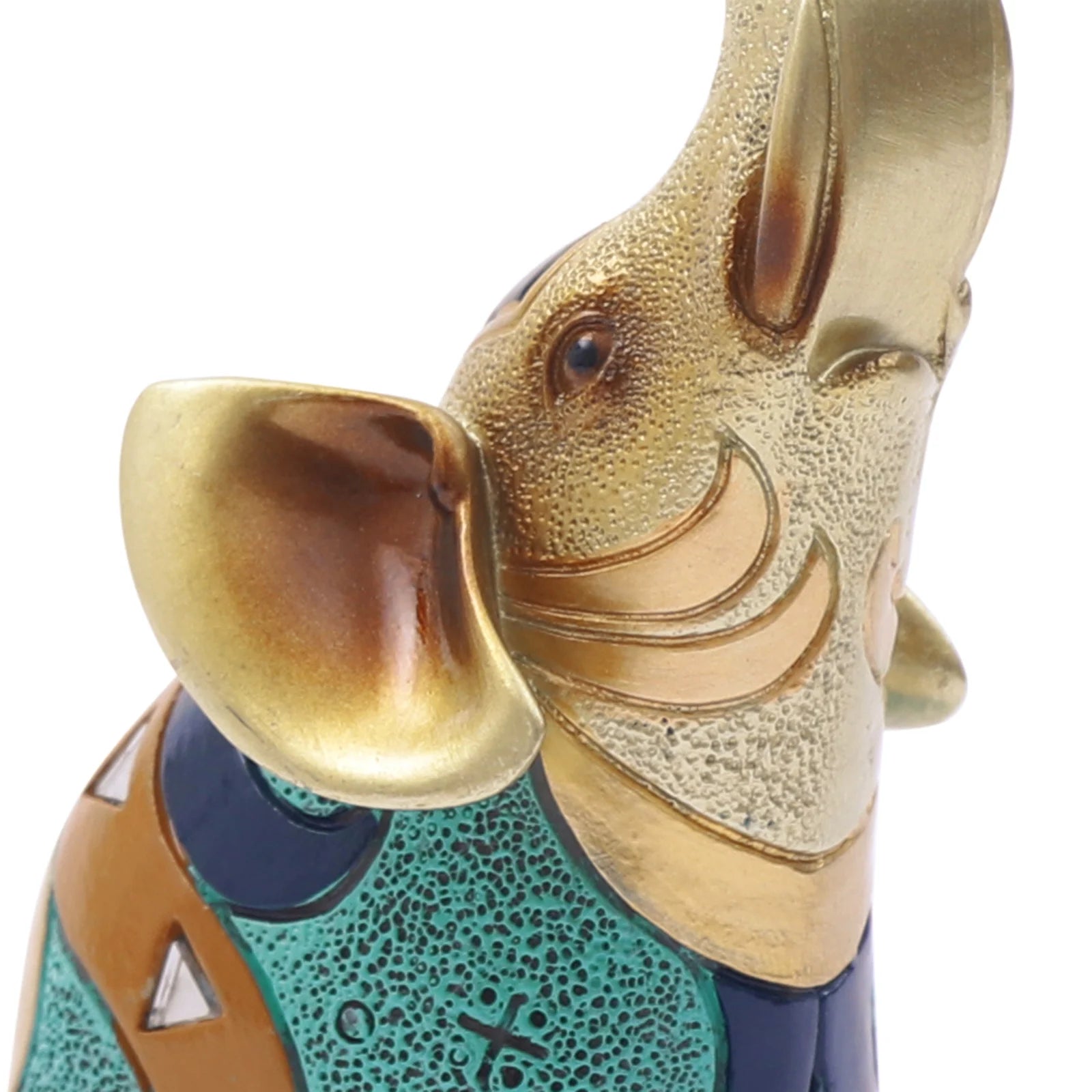 2PCS Feng Shui Resin Elephant Statues