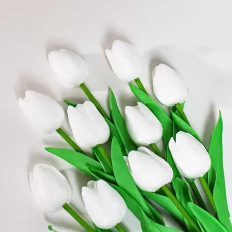 Real Touch Artificial Tulips – 1/3/5PCS Bouquet for Home & Wedding Decor