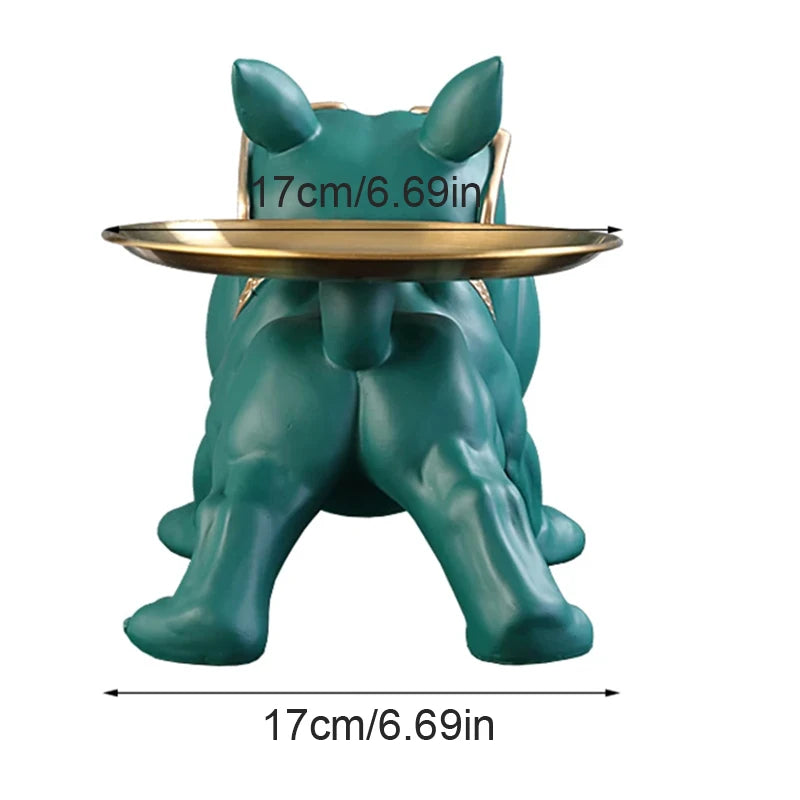 Bulldog Resin Statue Storage Box