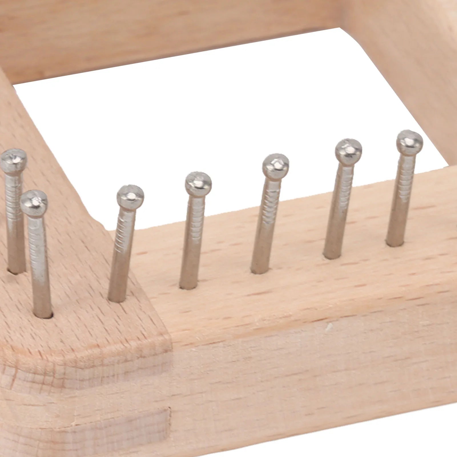 Wooden Knitting Tool with Hooks